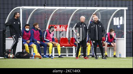 Jay Devereux Directeur de hashtag United lors de la phase de qualification de la coupe FA - deuxième tour entre hashtag United et Braintree Town au stade Len Salmon, Bowers and Pitsea FC, Pitsea, Royaume-Uni, le 03rd octobre 2020 (photo d'action Foto Sport/NurPhoto) Banque D'Images
