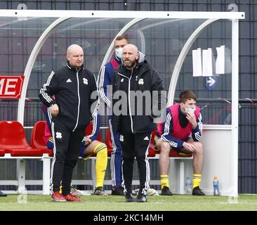 Jay Devereux Directeur de hashtag United lors de la phase de qualification de la coupe FA - deuxième tour entre hashtag United et Braintree Town au stade Len Salmon, Bowers and Pitsea FC, Pitsea, Royaume-Uni, le 03rd octobre 2020 (photo d'action Foto Sport/NurPhoto) Banque D'Images