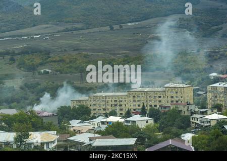 Combats acharnés autour du Haut-Karabakh, sur 04 octobre 2020. (Photo de Celestino Arce/NurPhoto) Banque D'Images