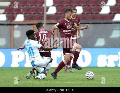 Denis allemand de Reggina 1914 pendant le match de la série B entre Reggina 1914 et Pescara Calcio sur le stade 3 octobre 2020 'Oreste Granillo' à Reggio Calabria, Italie (photo de Gabriele Maricchiolo/NurPhoto) Banque D'Images