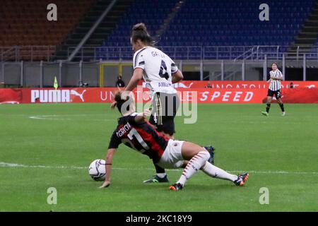 Aurora Galli de Juventus en action pendant Milan femmes contre Juventus femmes au Stadio San Siro à Milan, Italie, on 05 octobre 2020 (photo de Mairo Cinquetti/NurPhoto) Banque D'Images