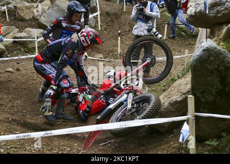 Jack Dance (gaz / essai 125) pendant le Championnat du monde de test FIM Hertz (tour 4) au circuit moto Club Lazzate sur 11 octobre 2020 à Lazzate (MB), Italie (photo par Massimiliano Ferraro/NurPhoto) Banque D'Images