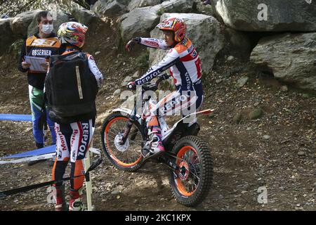 Takahisa Fujinami de l'écurie de son Honda (Montesa / Trial GP) pendant le Championnat du monde de Trial FIM Hertz (Round 4) au circuit moto Club Lazzate sur 11 octobre 2020 à Lazzate (MB), Italie (photo par Massimiliano Ferraro/NurPhoto) Banque D'Images