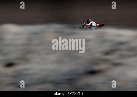 Alex Marquez (73) d'Espagne et Repsol Honda Team lors des qualifications pour le MotoGP d'Aragon au circuit d'Aragon de Motorland sur 17 octobre 2020 à Alcaniz, Espagne. (Photo de Jose Breton/Pics action/NurPhoto) Banque D'Images