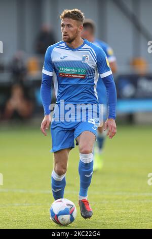 Patrick Brod de Barrow pendant le match de la Sky Bet League 2 entre Harrogate Town et Barrow à Wetherby Road, Harrogate, Angleterre, le 17th octobre 2020. (Photo de Mark Fletcher/MI News/NurPhoto) Banque D'Images