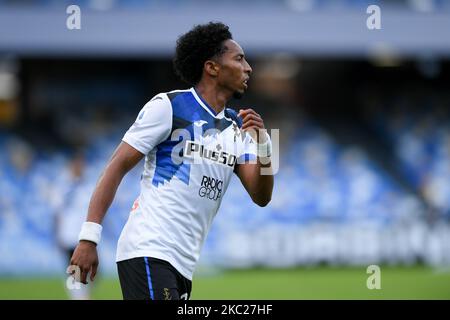 Johan Mojica d'Atalanta BC pendant la série Un match entre SSC Napoli et Atalanta BC au Stadio San Paolo, Naples, Italie, le 17 octobre 2020. (Photo de Giuseppe Maffia/NurPhoto) Banque D'Images