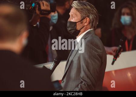 Mads Mikkelsen assiste au tapis rouge du film 'druk' lors du Festival du film de Rome 15th sur 20 octobre 2020 à Rome, Italie (photo de Luca Carlino/NurPhoto) Banque D'Images