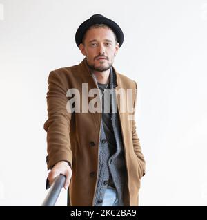 L'acteur Federico Aguado pose lors de la séance de portrait à Madrid, Espagne, sur 22 octobre 2020. (Photo par Oscar Gonzalez/NurPhoto) Banque D'Images