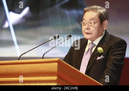 (IMAGE DU FICHIER) Lee Kun-Hee de l'ancien Président du Groupe Samsung.Lee Kun-Hee, meurt à 78. . (Photo de Seung-il Ryu/NurPhoto) Banque D'Images