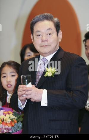 (IMAGE DU FICHIER) Lee Kun-Hee de l'ancien Président du Groupe Samsung.Lee Kun-Hee, meurt à 78. . (Photo de Seung-il Ryu/NurPhoto) Banque D'Images