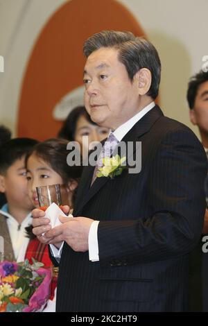 (IMAGE DU FICHIER) Lee Kun-Hee de l'ancien Président du Groupe Samsung.Lee Kun-Hee, meurt à 78. . (Photo de Seung-il Ryu/NurPhoto) Banque D'Images