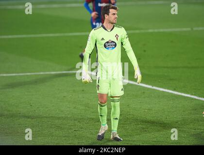 Ivan Villar de RC Celta de Vigo pendant la Ligue Santander mach entre Levante et Celta à l'Estadio de la Ceramica, sur 26 octobre 2020 à Vila-Real Espagne (photo de Maria José Segovia/NurPhoto) Banque D'Images