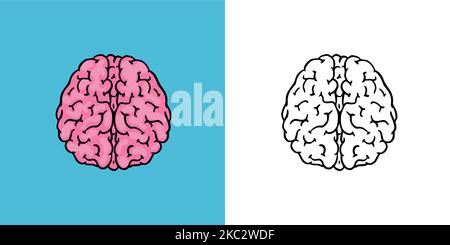 Cerveau humain. Système nerveux. Illustration vectorielle rétro pour la coupe de bois ou l'impression. Esquisse dessinée à la main. Illustration de Vecteur