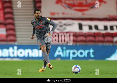 Cyrus Christie de la forêt de Nottingham lors du match de championnat Sky Bet entre Middlesbrough et la forêt de Nottingham au stade Riverside, Middlesbrough, le samedi 31st octobre 2020. (Photo de Mark Fletcher/MI News/NurPhoto) Banque D'Images