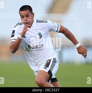 Mansila de SC Farense en action pendant le match de la Ligue nos entre Belenenenenses SAD et SC Farense à Estadio Nacional sur 31 octobre 2020 à Lisbonne, Portugal. (Photo de Paulo Nascimento/NurPhoto) Banque D'Images