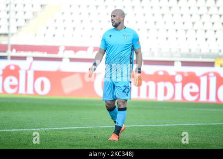 José Reina de SS Lazio pendant la série Un match entre le FC de Turin et le SS Lazio au Stadio Olimpico Grande Torino sur 1 novembre 2020 à Turin, Italie. (Photo par Alberto Gandolfo/NurPhoto) Banque D'Images