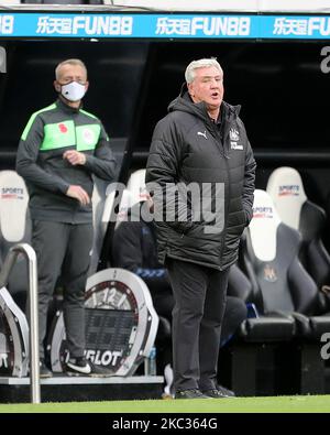 Steve Bruce, directeur de Newcastle United, lors du match de la Premier League entre Newcastle United et Everton au St. James's Park, Newcastle, le dimanche 1st novembre 2020. (Photo de Mark Fletcher/MI News/NurPhoto) Banque D'Images