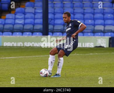 Shaun Hobson de Southend Uni pendant la deuxième ligue entre Southend United et Port Vale au stade Roots Hall, Southend, Royaume-Uni, le 31st octobre 2020 (photo par action Foto Sport/NurPhoto) Banque D'Images