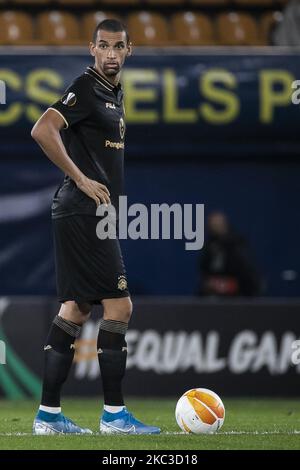 Nick Blackman pendant le match de la Ligue Europa, entre Villarreal CF et Maccabi tel-Aviv au stade la Ceramica sur 5 novembre 2020. (Photo de Jose Miguel Fernandez/NurPhoto) Banque D'Images