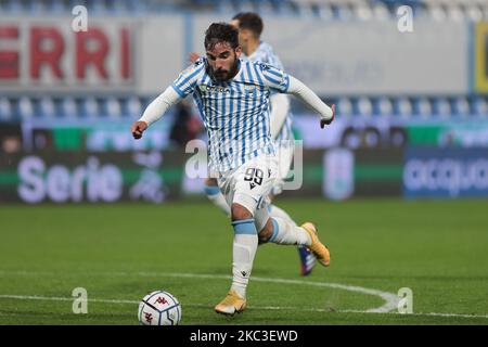 Enrico Brignola pendant le match de la série BKT entre SPAL et Salernitana au Stadio Paolo Mazza sur 6 novembre 2020 à Ferrara, Italie. (Photo par Emmanuele Ciancaglini/NurPhoto) Banque D'Images