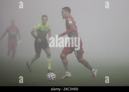 Cristian Buonaiuto pendant le match de la série BKT entre Crémone et Vicenza au Stadio Giovanni Zini sur 7 novembre 2020 à Cremona, Italie. (Photo par Emmanuele Ciancaglini/NurPhoto) Banque D'Images