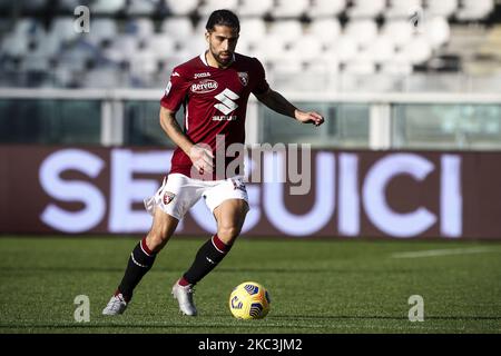 Le défenseur de Turin Ricardo Rodriguez (13) en action pendant la série Un match de football n.7 TURIN - CROTONE sur 08 novembre 2020 au Stadio Olimpico Grande Turin à Turin, Piémont, Italie. Résultat final: Torino-Crotone 0-0. (Photo de Matteo Bottanelli/NurPhoto) Banque D'Images