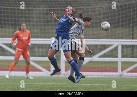 Sarah ROBSON de Durham Women lors du match de championnat féminin de la FA entre Durham Women FC et Charlton Athletic au château de Maiden, à Durham City, le dimanche 8th novembre 2020. (Photo de Mark Fletcher/MI News/NurPhoto) Banque D'Images