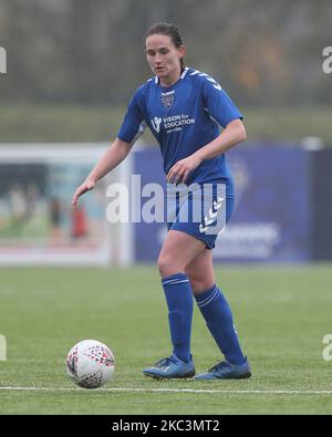 Sarah ROBSON de Durham Women lors du match de championnat féminin de la FA entre Durham Women FC et Charlton Athletic au château de Maiden, à Durham City, le dimanche 8th novembre 2020. (Photo de Mark Fletcher/MI News/NurPhoto) Banque D'Images