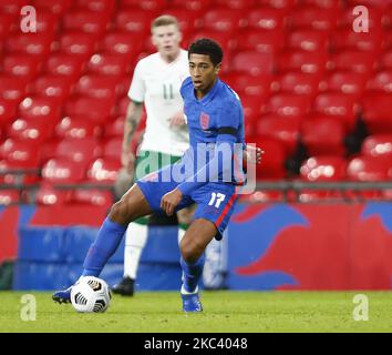 WEMBLEY, Royaume-Uni, NOVEMBRE 12:Jude Bellingham (Borussia Dortmund) d'Angleterre pendant International friendly entre l'Angleterre et la République d'Irlande au stade de Wembley, Londres, le 12th novembre 2020 (photo par action Foto Sport/NurPhoto) Banque D'Images