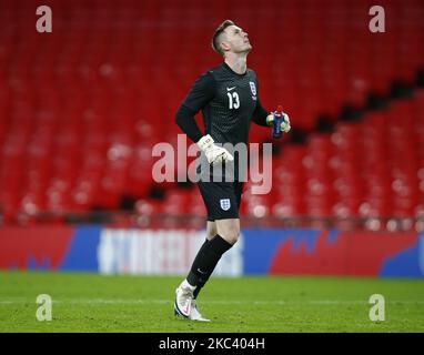 WEMBLEY, Royaume-Uni, NOVEMBRE 12:Goalkeeper Dean Henderson (Manchester United) d'Angleterre pendant International friendly entre l'Angleterre et la République d'Irlande au stade Wembley, Londres, le 12th novembre 2020 (photo par action Foto Sport/NurPhoto) Banque D'Images