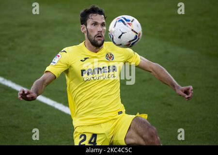 Alfonso Pedraza de Villarreal pendant le match espagnol de la Liga entre Villarreal CF et le Real Madrid au stade de la Ceramica sur 21 novembre 2020. (Photo de Jose Miguel Fernandez/NurPhoto) Banque D'Images