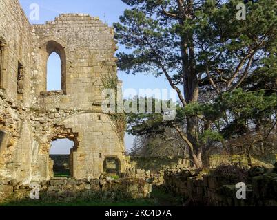 Le monastère cistercien détruit l'abbaye de Jervaulx au Royaume-Uni Banque D'Images