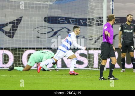 Le fauteuil Ilias de QPR célèbre son but lors du match de championnat Sky Bet entre Queens Park Rangers et Rotherham United au stade Loftus Road, à Londres, le mardi 24th novembre 2020. (Photo par Ian Randall/MI News/NurPhoto) Banque D'Images