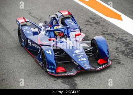 04 FRIJNS Robin (NLD), Envision Virgin Racing, Audi e-tron FE07, action lors des essais pré-saison officiels du championnat ABB de Formule E au circuit Ricardo Tormo de Valence sur 28 novembre, 29 et 1 décembre en Espagne. (Photo par Xavier Bonilla/NurPhoto) Banque D'Images