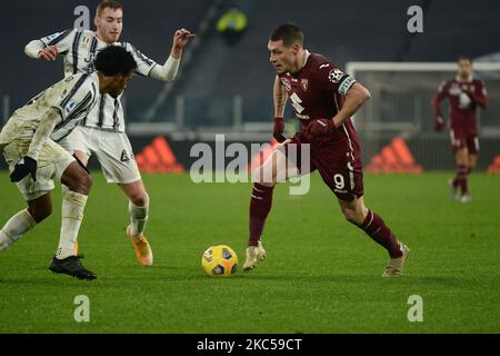 Andrea Belotti du FC Torino pendant la série Un match entre le FC Juventus et le FC Torino au stade Allianz de 5 décembre à Turin, en Italie. (Photo par Alberto Gandolfo/NurPhoto) Banque D'Images