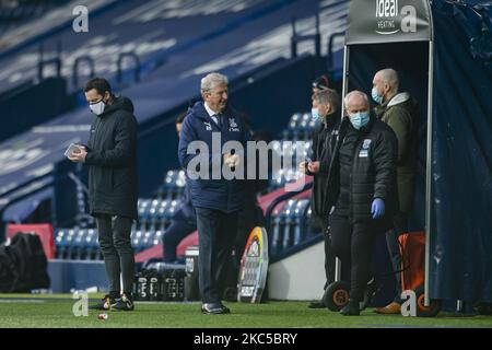 Roy Hodgson, directeur du Crystal Palace, lors du match de la Premier League entre West Bromwich Albion et Crystal Palace aux Hawthorns, West Bromwich, le dimanche 6th décembre 2020. (Photo de Leila Coker/MI News/NurPhoto) Banque D'Images