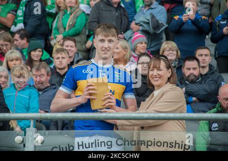 Cork, Irlande. 23rd octobre 2022. Championnat de football de bon secours A ; Kilshannig V Aghabbullog. Banque D'Images