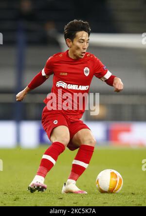 Koji Miyoshi du FC Royal Antwerp lors de l'UEFA Europe League Group J entre Tottenham Hotspur et Royal Antwerp au stade Tottenham Hotspur, Londres, Angleterre, le 10th décembre 2020 (photo d'action Foto Sport/NurPhoto) Banque D'Images