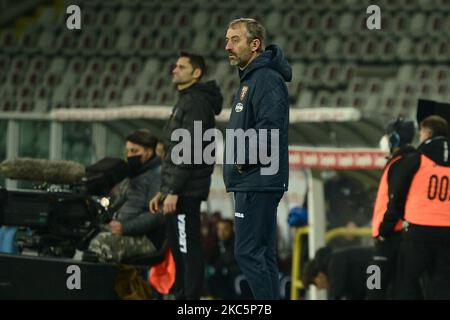 Marco Giampaolo entraîneur-chef du FC de Turin pendant la série Un match entre le FC de Turin et le Calcio d'Udinese au Stadio Olimpico Grande Torino sur 12 décembre 2020 à Turin, Italie. (Photo par Alberto Gandolfo/NurPhoto) Banque D'Images