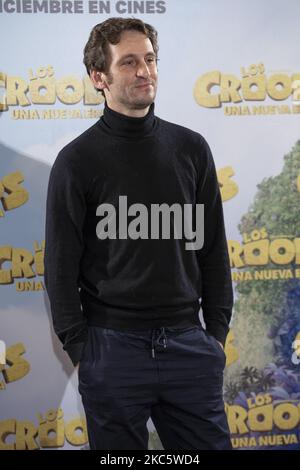 Raul Arevalo assiste au film de photocall Los Croods 2 à Madrid le 14 décembre 2020, Espagne (photo d'Oscar Gonzalez/NurPhoto) Banque D'Images