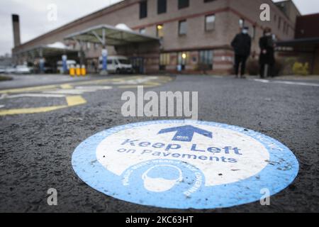 Vue générale de l'hôpital général Borders sur 18 décembre 2020 à Melrose, en Écosse. Comme toutes les opérations de routine à l'hôpital ont été annulées jusqu'à la fin de l'année, cela survient après qu'une estimation de 22 personnes ait été liée à une éclosion de Covid dans le quartier 7. La région continue de faire l'objet de restrictions de niveau 1, mais les frontières du NHS ont averti que les taux d'infection dans la région ne sont plus « cohérents » avec les restrictions de niveau 1. (Photo par Ewan Bootman/NurPhoto) Banque D'Images