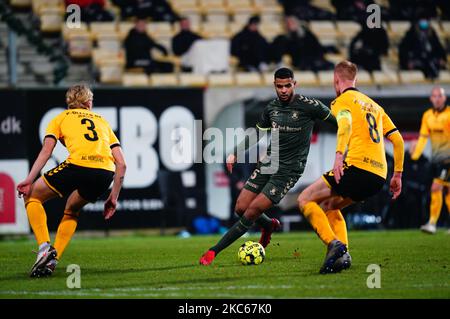 Andreas Maxsö de Brøndby pendant le match Superliga entre AC Horsens et Brøndby à CASA Arena, Horsens, Danemark sur 20 décembre 2020. (Photo par Ulrik Pedersen/NurPhoto) Banque D'Images