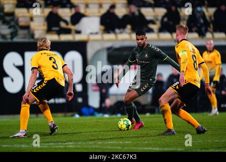 Andreas Maxsö de Brøndby pendant le match Superliga entre AC Horsens et Brøndby à CASA Arena, Horsens, Danemark sur 20 décembre 2020. (Photo par Ulrik Pedersen/NurPhoto) Banque D'Images