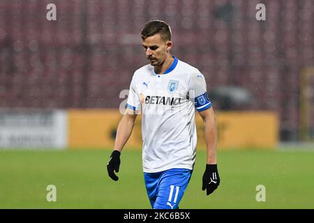 Nicusor Bancu de l'Universitatea Craiova pendant CFR 1907 Cluj / Universitatea Craiova, Ligue roumaine 1, Stade Dr. Constantin Radulescu, Cluj-Napoca, Roumanie, 22 décembre 2020 (photo de Flaviu Buboi/NurPhoto) Banque D'Images