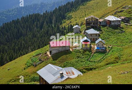 Le plateau de Gito, situé à Rize, en Turquie, est l'un des plus importants plateaux de la région. Banque D'Images