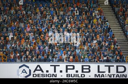 Fans de carton lors du Sky Bet Championship entre Millwall et Coventry City au Den Stadium, Londres, le 02nd janvier 2021 (photo par action Foto Sport/NurPhoto) Banque D'Images