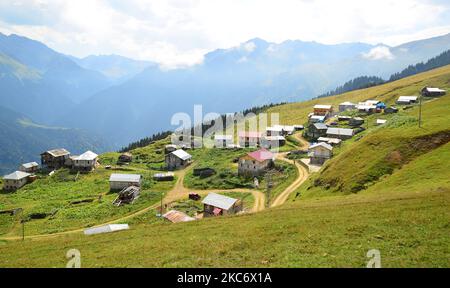 Le plateau de Gito, situé à Rize, en Turquie, est l'un des plus importants plateaux de la région. Banque D'Images