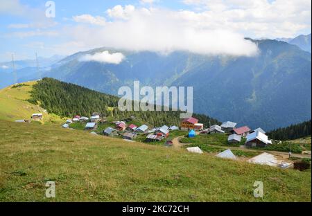 Le plateau de Gito, situé à Rize, en Turquie, est l'un des plus importants plateaux de la région. Banque D'Images