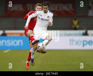 Pascal Struijk, de Leeds, s'est Uni lors de la troisième ronde de la coupe FA entre Crawley Town et Leeds, au stade des pensions du peuple, à Crawley, au Royaume-Uni, le 10th janvier 2021 (photo d'action Foto Sport/NurPhoto) Banque D'Images