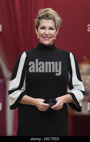 La mezzo-soprano américaine Joyce DiDonato pose au Teatro Real de Madrid, sur 14 janvier 2021.Spain (photo d'Oscar Gonzalez/NurPhoto) Banque D'Images